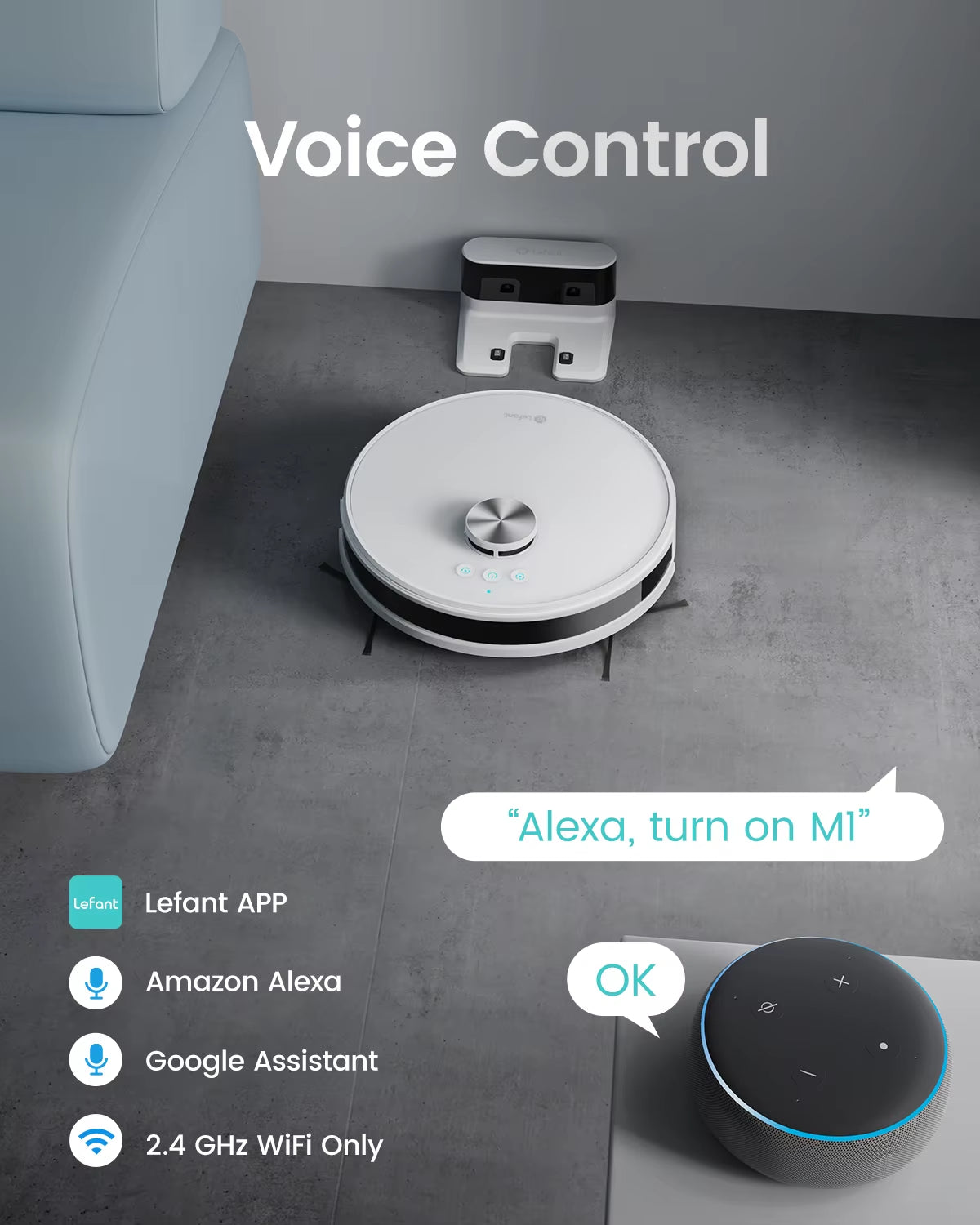 M1 LDS Robot Vacuum Cleaner with Multi Plane Mapping, 4000Pa Suction,Schedule, App/Alexa Control, for Pet Hair