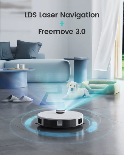 M1 LDS Robot Vacuum Cleaner with Multi Plane Mapping, 4000Pa Suction,Schedule, App/Alexa Control, for Pet Hair
